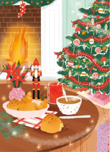 Goûter au coin du feu - Puzzle 99 pièces