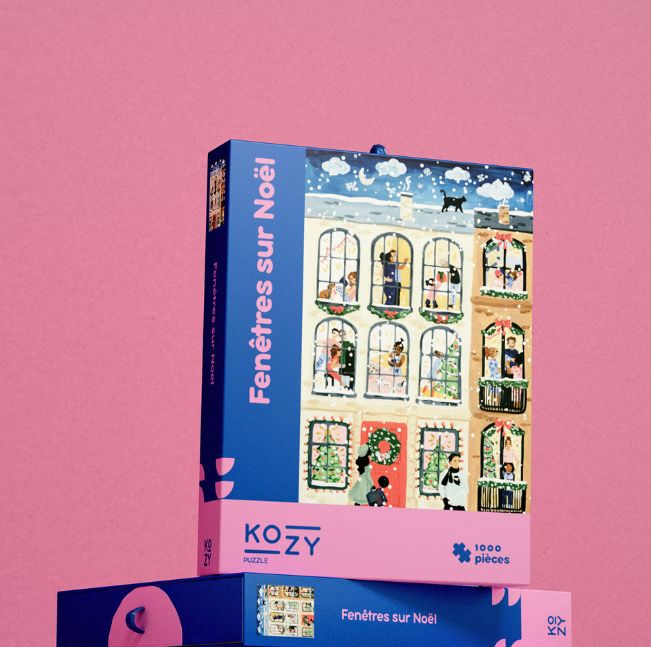 Fenêtres sur Noël - Puzzle 1000 pièces