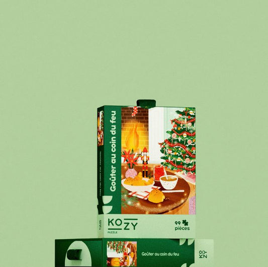 Goûter au coin du feu - Puzzle 99 pièces