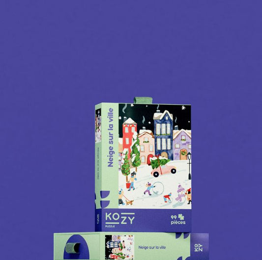 Neige sur la ville - Puzzle 99 pièces - 🔥 Victime de son succès !